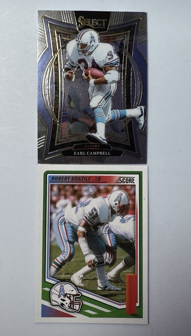 Houston Oilers Cards Lot Of 2